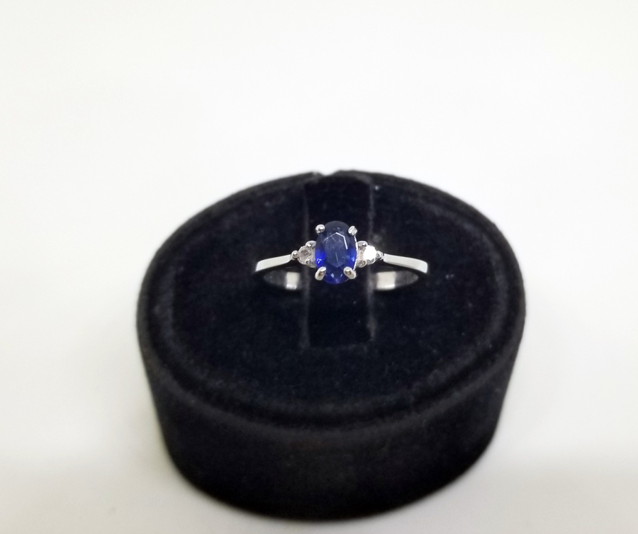 SAFİR VE PIRLANTA TAŞLI ÖZEL YAPIM YÜZÜK