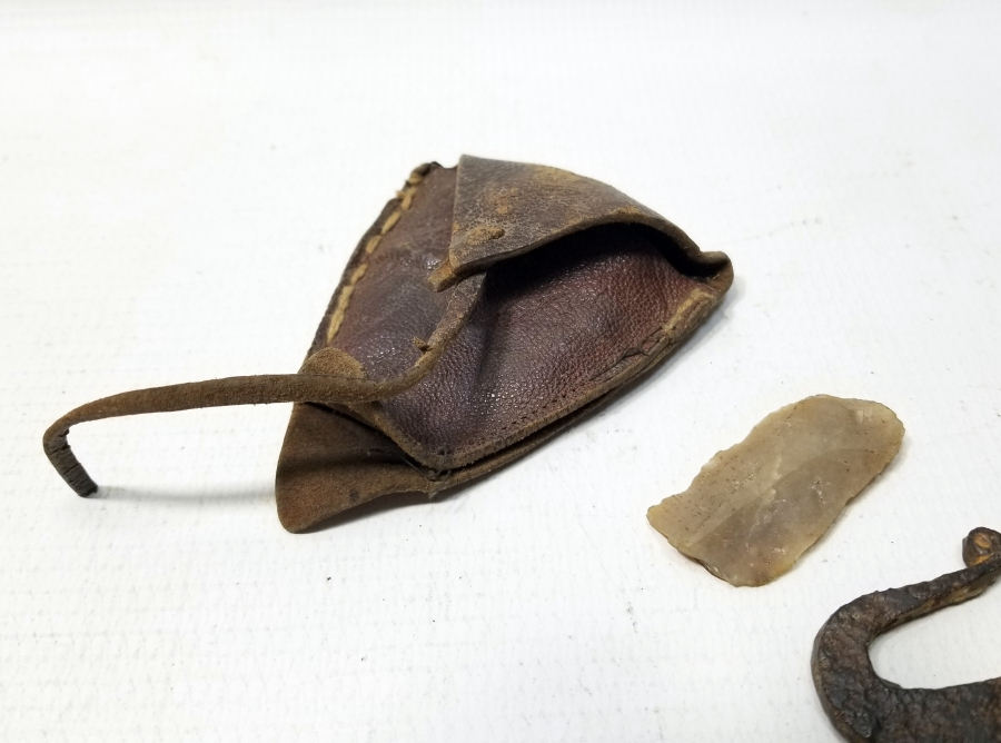 ORİJİNAL DERİ KILIFINDA OSMANLI DÖNEMİ KAV ÇAKMAĞI