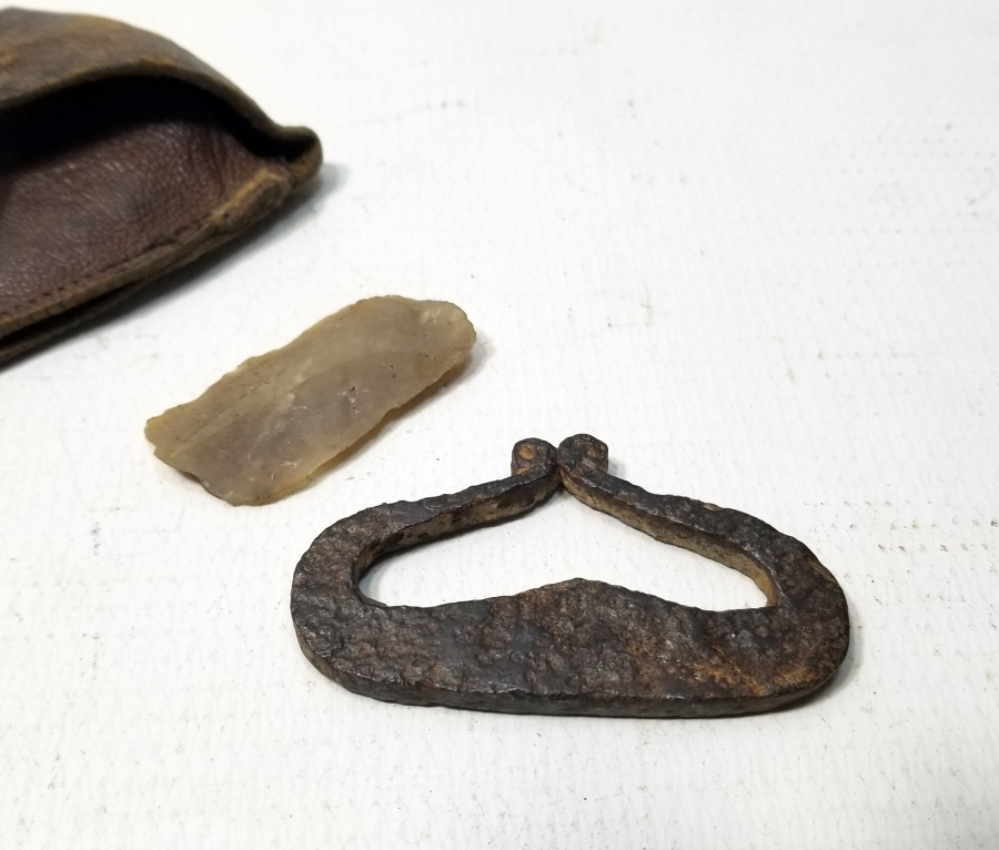 ORİJİNAL DERİ KILIFINDA OSMANLI DÖNEMİ KAV ÇAKMAĞI