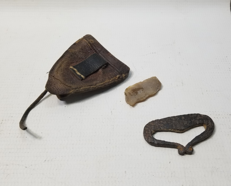 ORİJİNAL DERİ KILIFINDA OSMANLI DÖNEMİ KAV ÇAKMAĞI