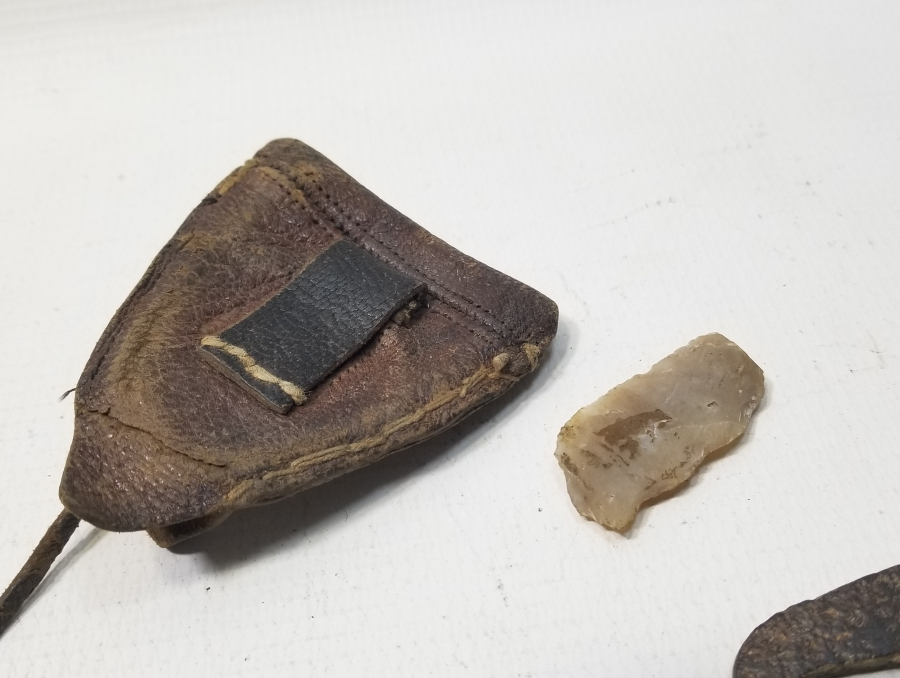 ORİJİNAL DERİ KILIFINDA OSMANLI DÖNEMİ KAV ÇAKMAĞI