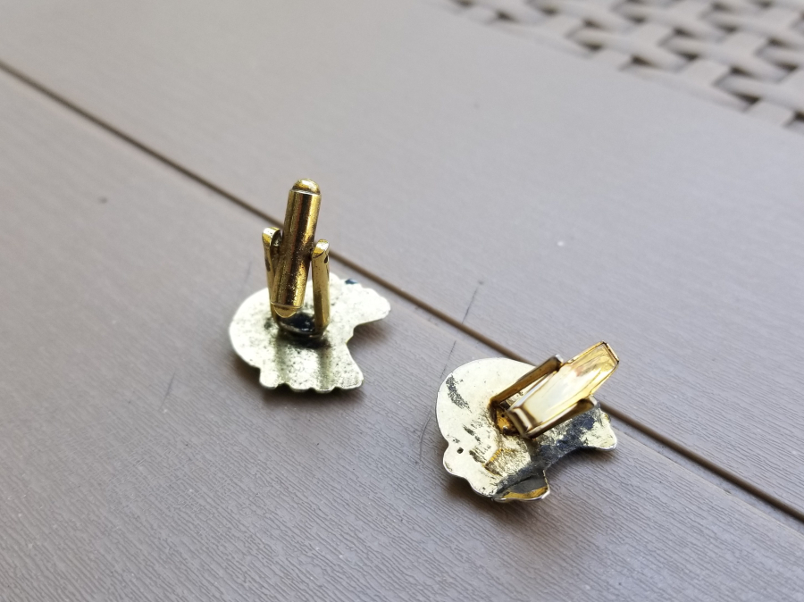 2. DÜNYA SAVAŞI DÖNEMİ ALTIN KAPLAMA NAZİ SUBAY KOL DÜĞMESİ TAKIMI