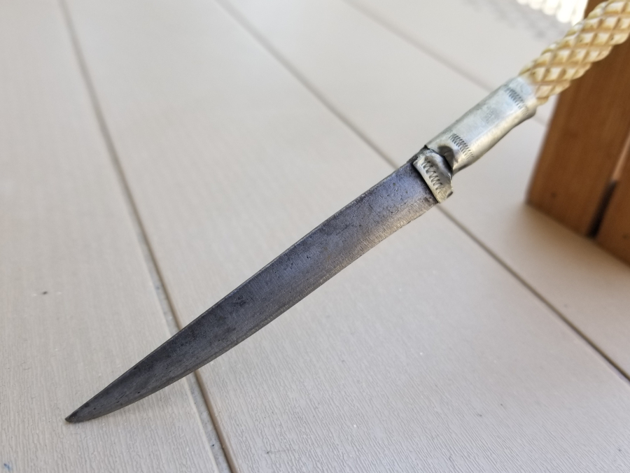 İSTİKLAL MARŞI YAZILI FİLDİŞİ SAPLI VE OSMANLICA YAZILI NADİR KAMA