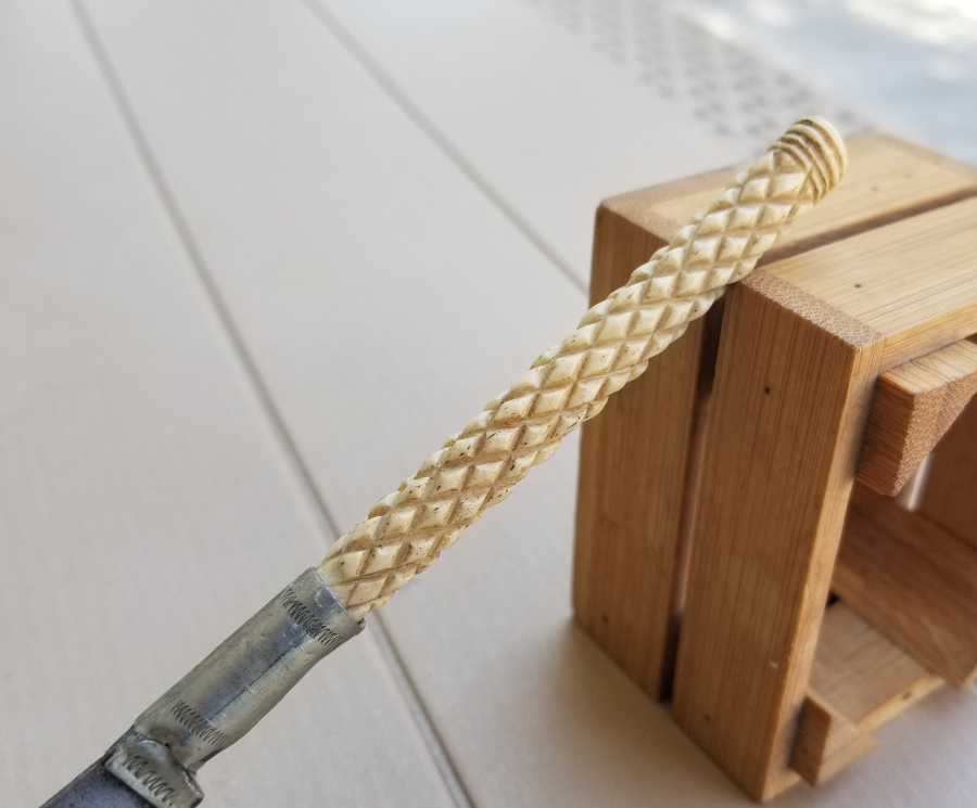 İSTİKLAL MARŞI YAZILI FİLDİŞİ SAPLI VE OSMANLICA YAZILI NADİR KAMA