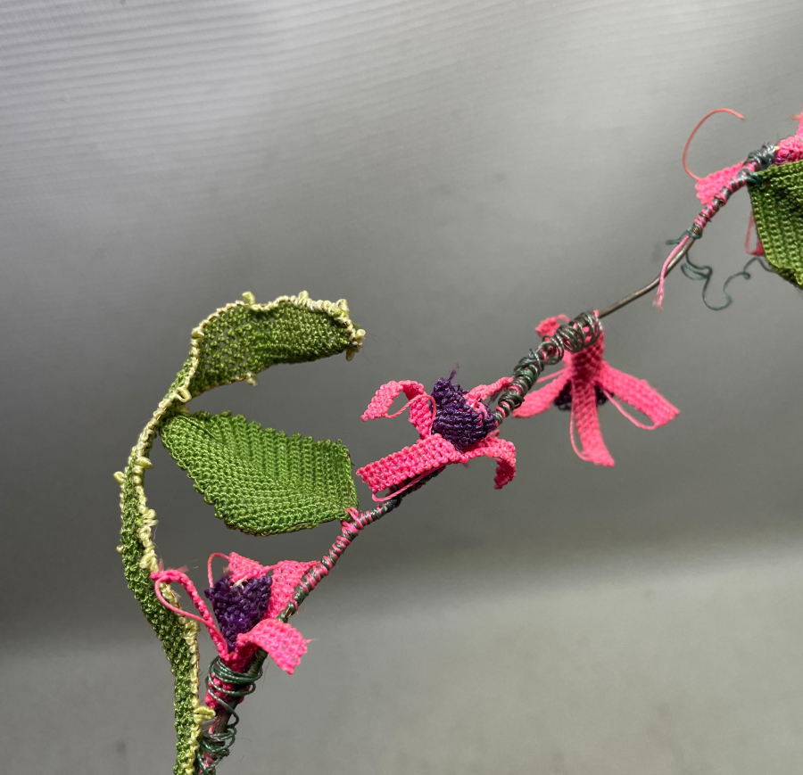 OSMANLI DÖNEMİ İĞNE OYALI KOZAK YÖRESİ NADİR GELİN ÇİÇEĞİ