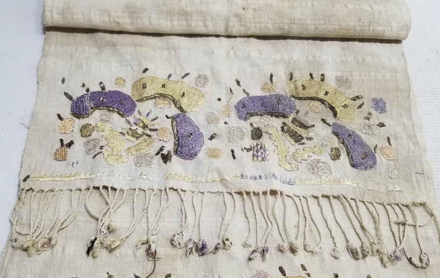 OSMANLI DÖNEMİ SIRMA İŞÇİLİKLİ HESAP İŞİ YAĞLIK