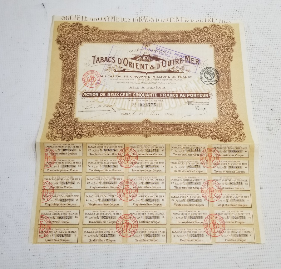 1920 YILI HİSSE SENEDİ