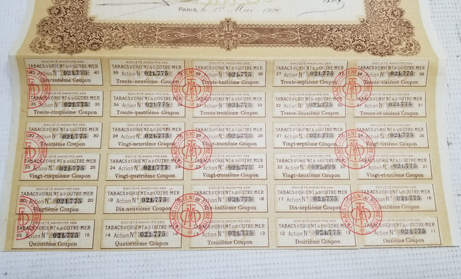 1920 YILI HİSSE SENEDİ