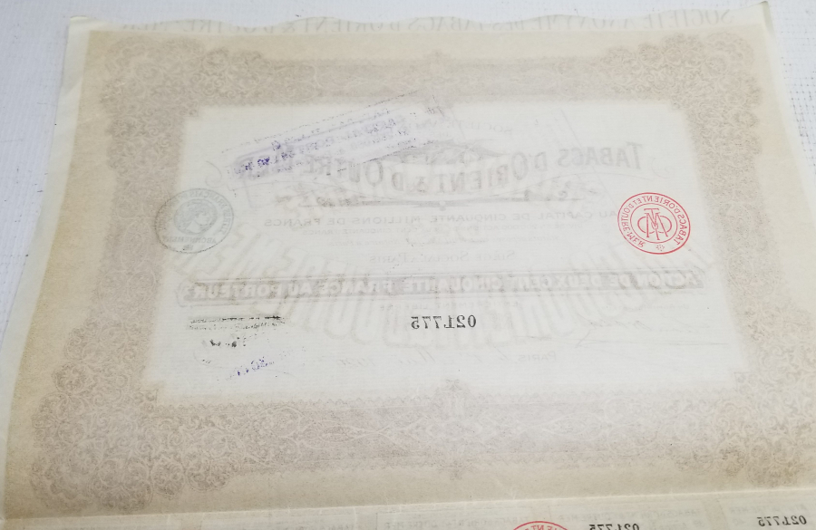 1920 YILI HİSSE SENEDİ