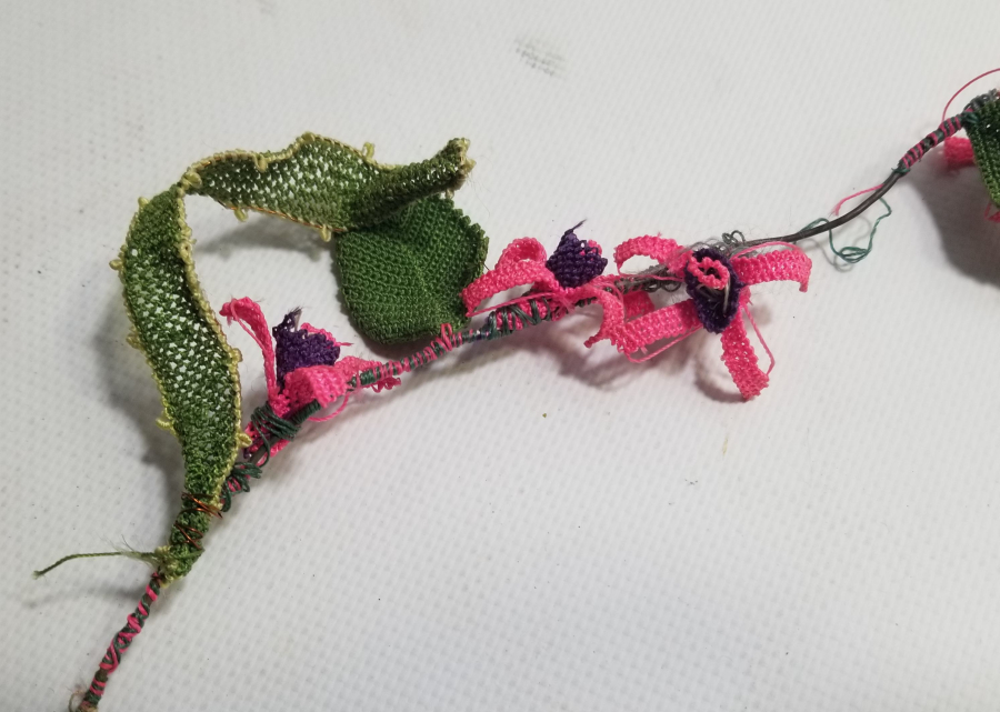 OSMANLI DÖNEMİ İĞNE OYALI KOZAK YÖRESİ NADİR GELİN ÇİÇEĞİ