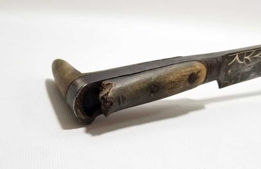 GÜMÜŞ ÇAKMA İŞÇİLİKLİ OSMANLI DÖNEMİ YATAĞAN KILICI