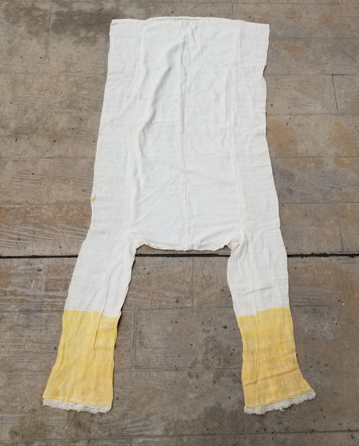 OSMANLI DÖNEMİ EL DOKUMA PAMUKLU ŞALVAR İÇLİĞİ