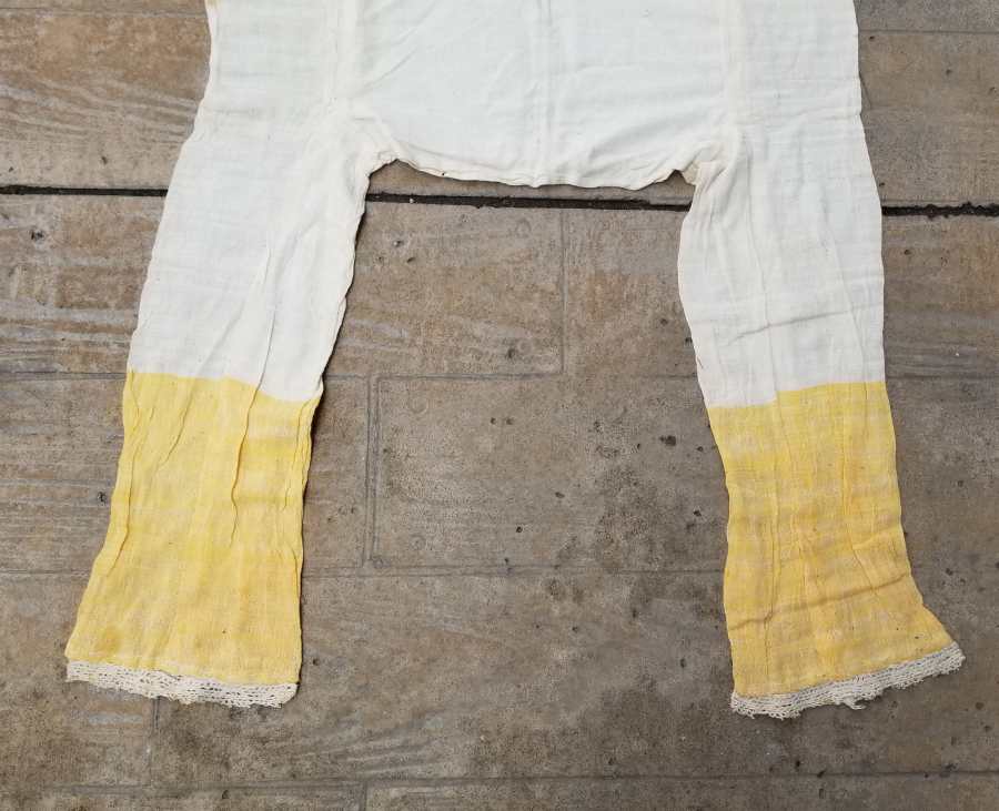 OSMANLI DÖNEMİ EL DOKUMA PAMUKLU ŞALVAR İÇLİĞİ