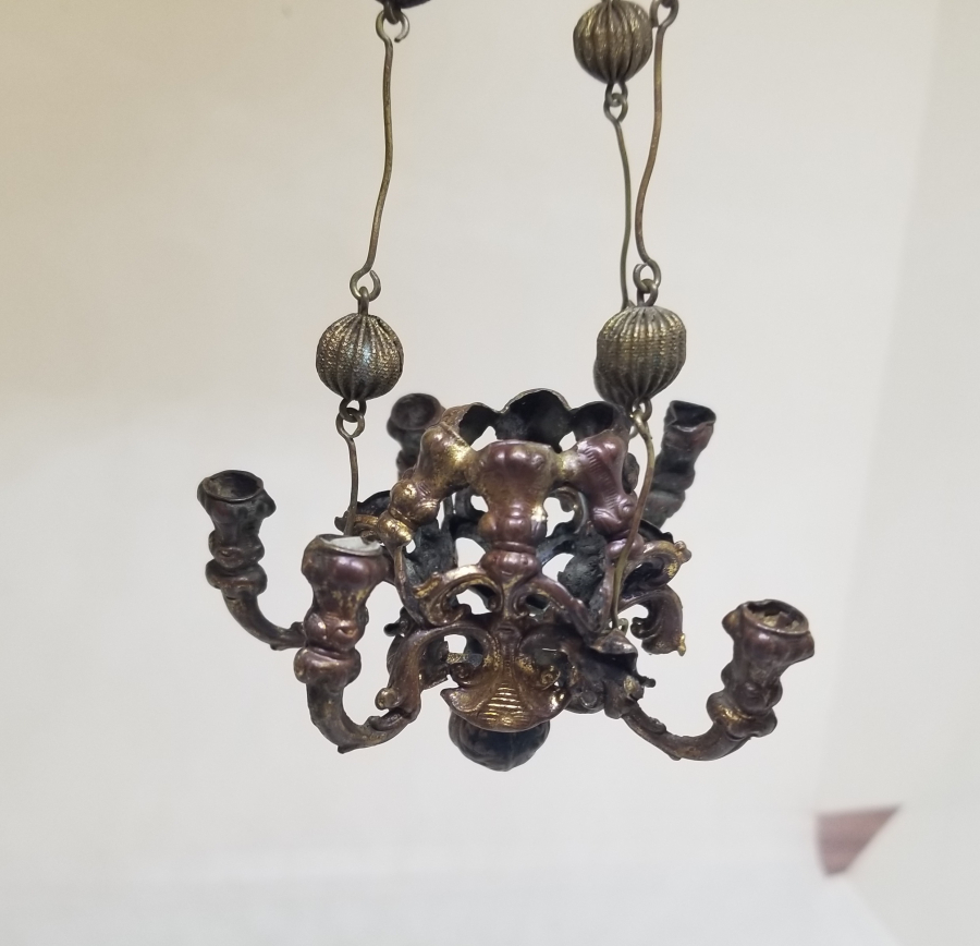 ÜZERİ TOMBAK İŞÇİLİKLİ OSMANLI DÖNEMİ NADİR KANDİL