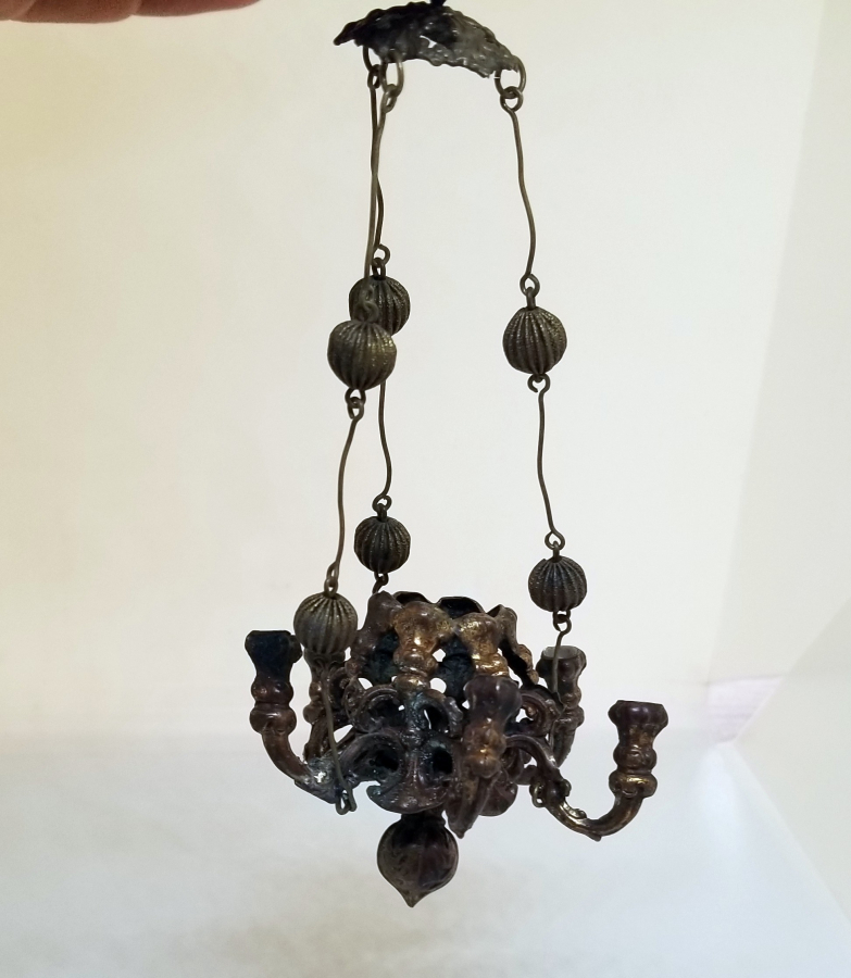 ÜZERİ TOMBAK İŞÇİLİKLİ OSMANLI DÖNEMİ NADİR KANDİL