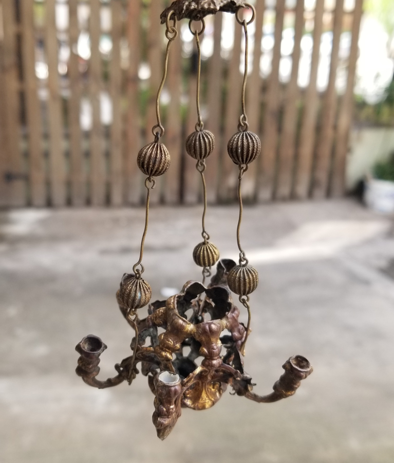 ÜZERİ TOMBAK İŞÇİLİKLİ OSMANLI DÖNEMİ NADİR KANDİL