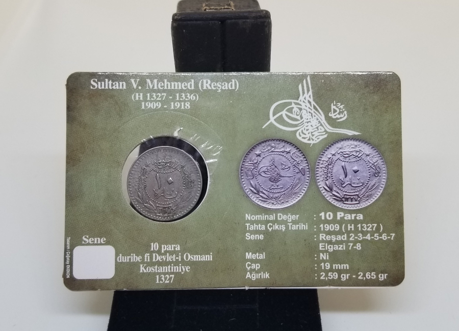 MEHMED REŞAD HAN DÖNEMİ KAPAMASINDA NİKEL 10 PARA
