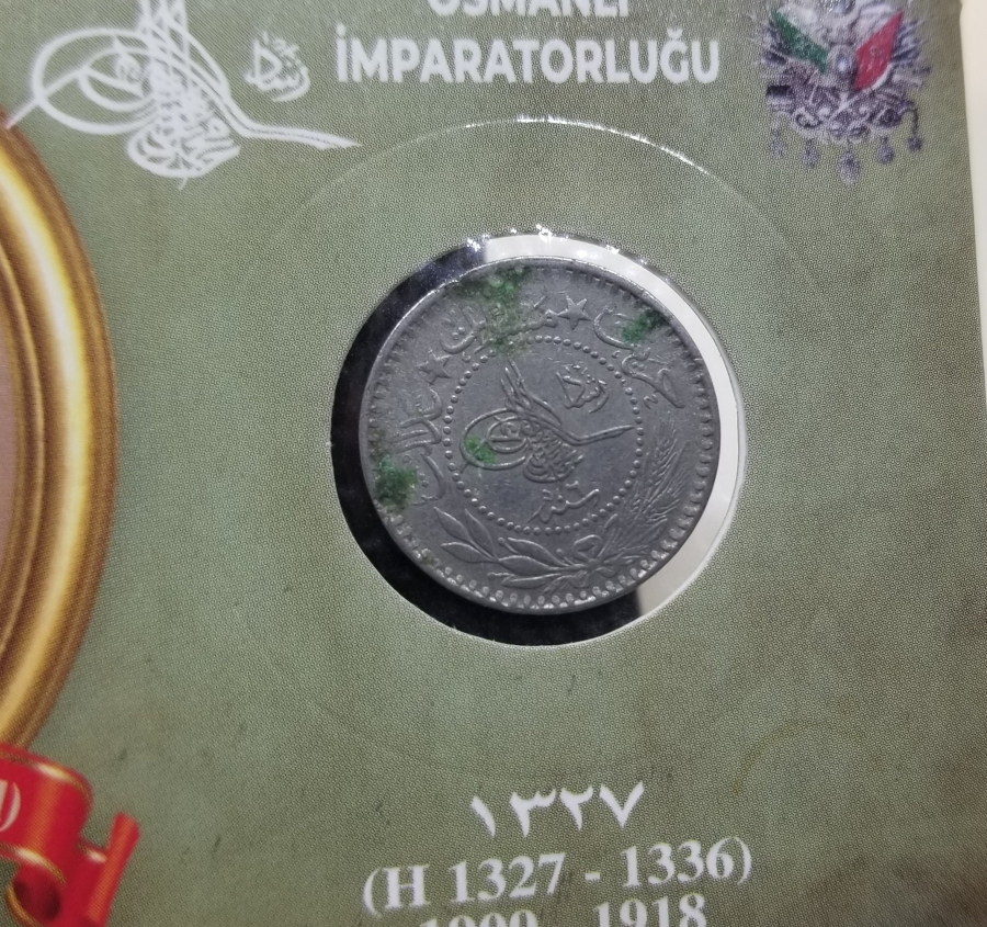 MEHMED REŞAD HAN DÖNEMİ KAPAMASINDA NİKEL 10 PARA