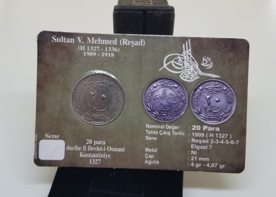 MEHMED REŞAD HAN DÖNEMİ KAPAMASINDA NİKEL 20 PARA
