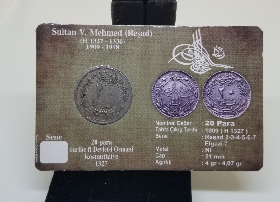 MEHMED REŞAD HAN DÖNEMİ KAPAMASINDA NİKEL 20 PARA