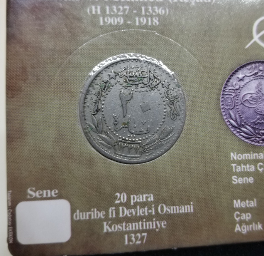 MEHMED REŞAD HAN DÖNEMİ KAPAMASINDA NİKEL 20 PARA