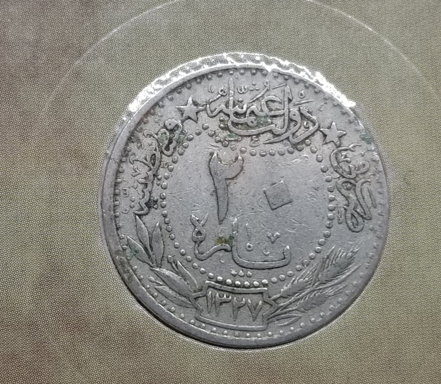 MEHMED REŞAD HAN DÖNEMİ KAPAMASINDA NİKEL 20 PARA