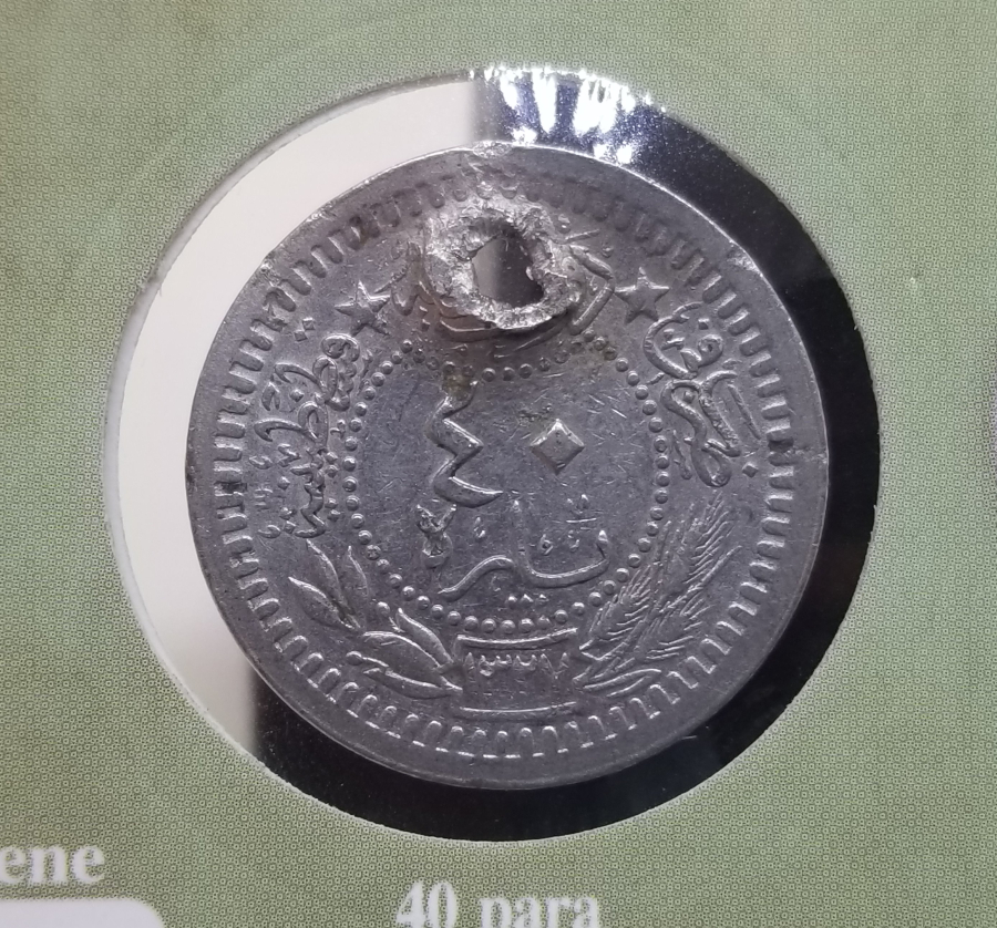 MEHMED REŞAD HAN DÖNEMİ KAPAMASINDA NİKEL 40 PARA