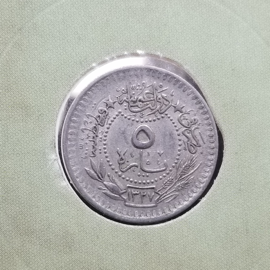 MEHMED REŞAD HAN DÖNEMİ KAPAMASINDA NİKEL 5 PARA