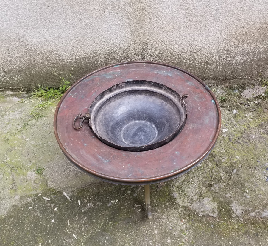 OSMANLI DÖNEMİ NADİR TİPTE SÜLEYMANİYE BAKIR MANGAL