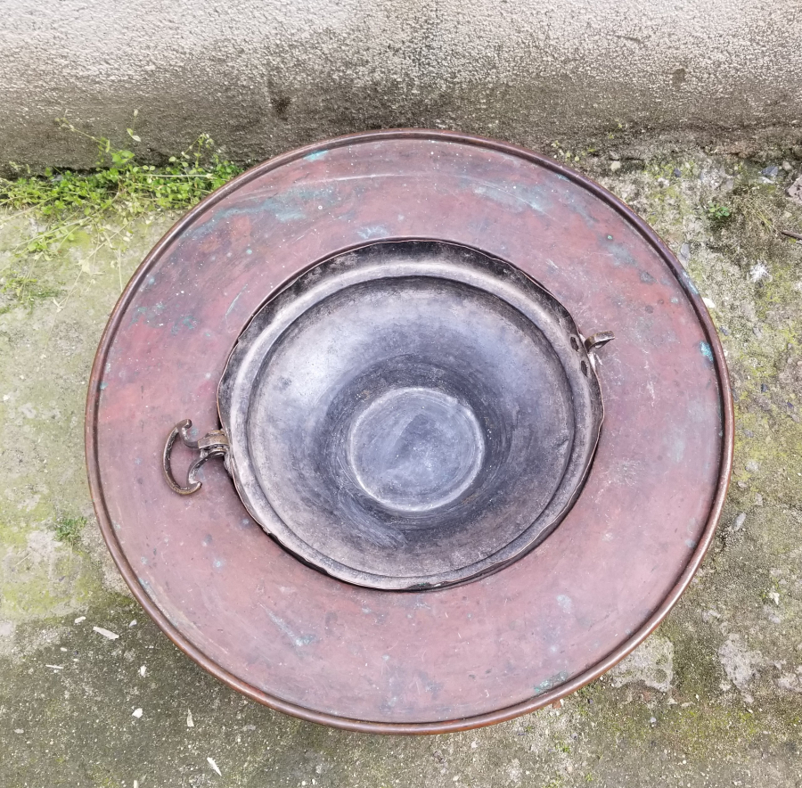 OSMANLI DÖNEMİ NADİR TİPTE SÜLEYMANİYE BAKIR MANGAL