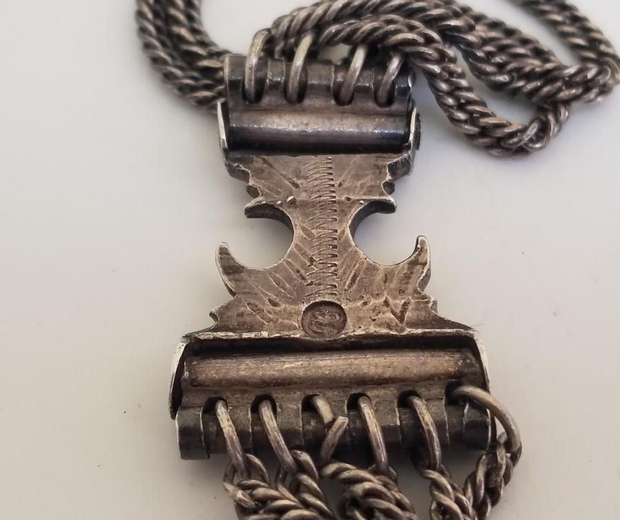 OSMANLI DÖNEMİ TUĞRALI NADİR BOYDA PRİOR CEP SAATLERİ İÇİN ÖZEL YAPILMIŞ GÜMÜŞ KÖSTEK SALLAMASI