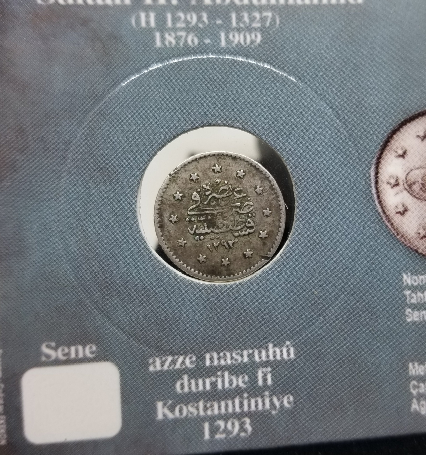 SULTAN ABDÜLHAMİD DÖNEMİ GÜMÜŞ 1 KURUŞ MECİDİYE