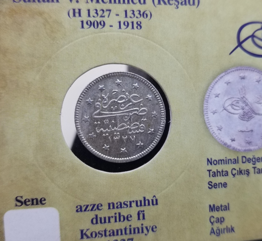 SULTAN MEHMET REŞAD HAN DÖNEMİ GÜMÜŞ 2 KURUŞ MECİDİYE