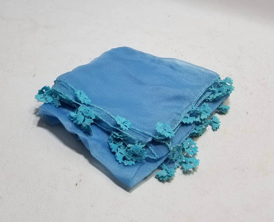 OSMANLI DÖNEMİ İĞNE OYALI İPEK GELİN BAŞI KREP