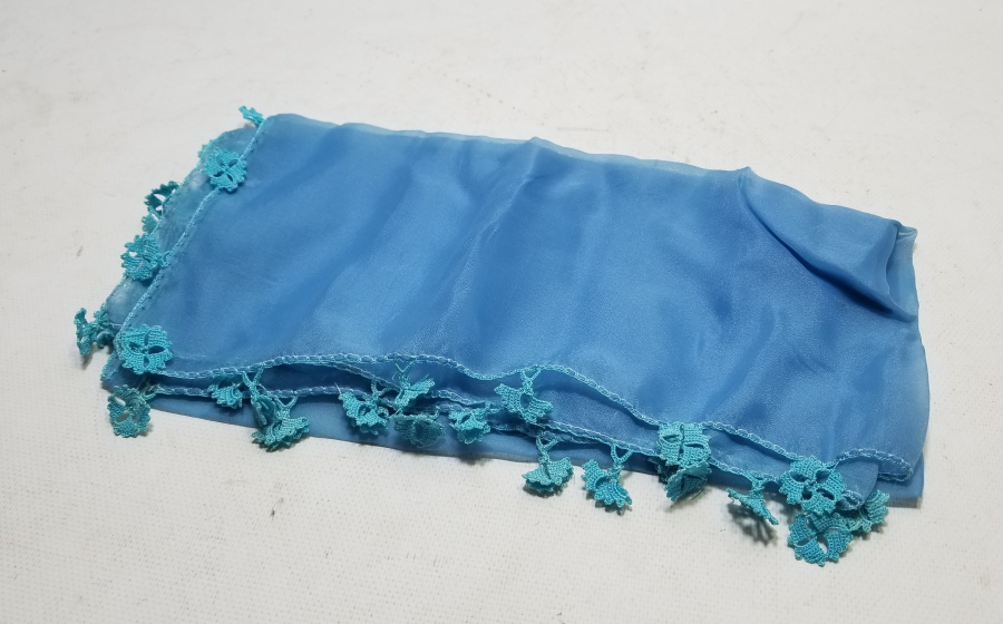 OSMANLI DÖNEMİ İĞNE OYALI İPEK GELİN BAŞI KREP