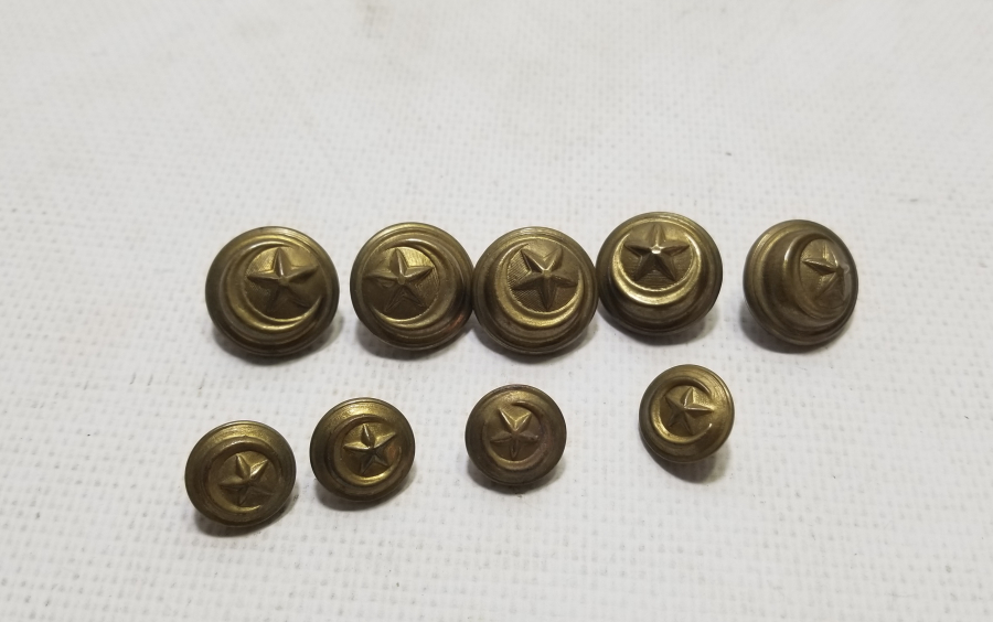 OSMANLI DÖNEMİ TOPÇU SUBAY DÜĞMELERİ TAKIMI