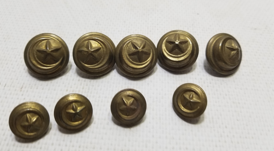 OSMANLI DÖNEMİ TOPÇU SUBAY DÜĞMELERİ TAKIMI