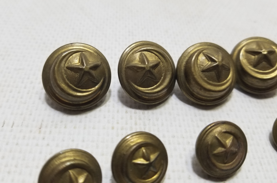 OSMANLI DÖNEMİ TOPÇU SUBAY DÜĞMELERİ TAKIMI