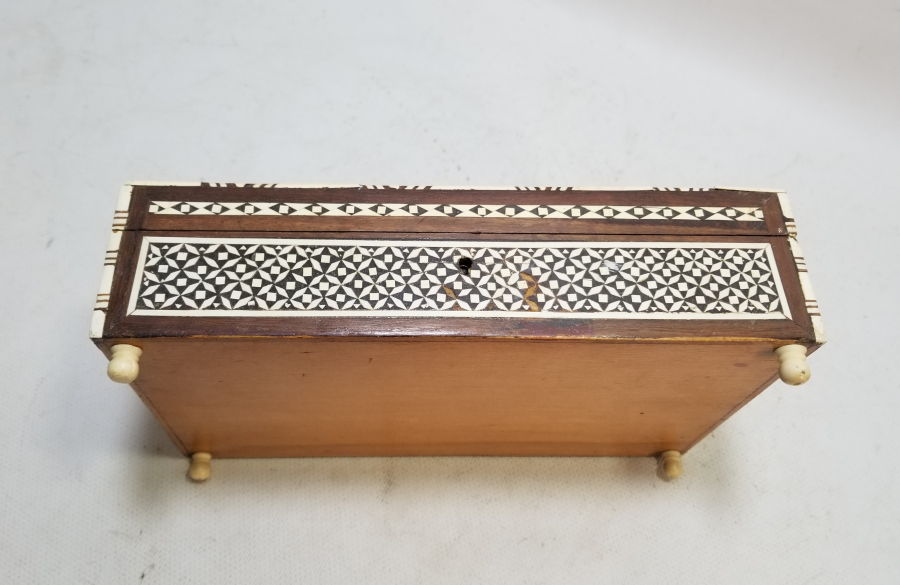 EL YAPIMI ANTİKA MARKÜTERİ MÜCEVHER KUTUSU