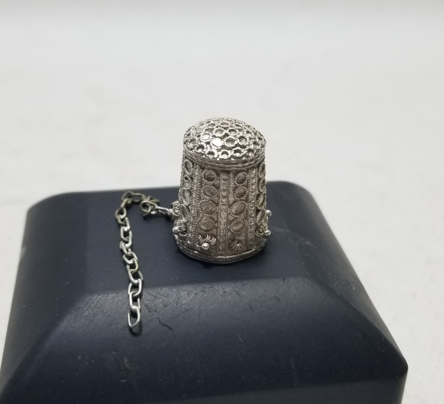 GÜHERZE İŞÇİLİKLİ OSMANLI DÖNEMİ GÜMÜŞ TERZİ YÜKSÜĞÜ