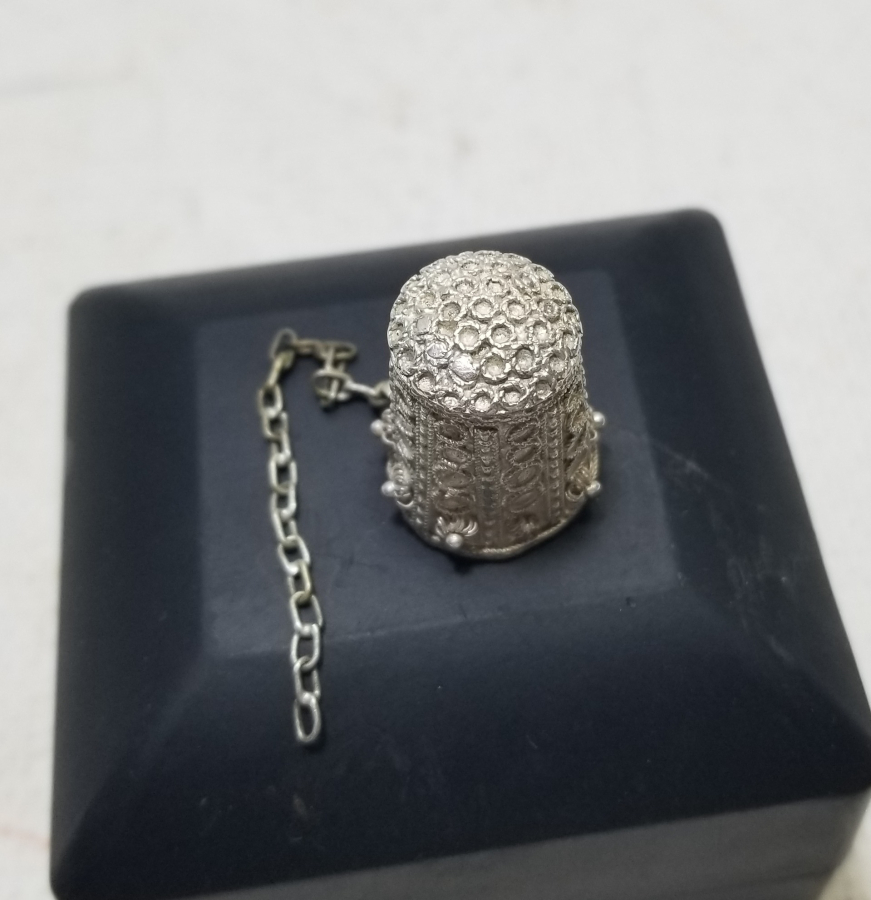 GÜHERZE İŞÇİLİKLİ OSMANLI DÖNEMİ GÜMÜŞ TERZİ YÜKSÜĞÜ