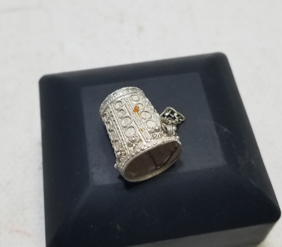 GÜHERZE İŞÇİLİKLİ OSMANLI DÖNEMİ GÜMÜŞ TERZİ YÜKSÜĞÜ