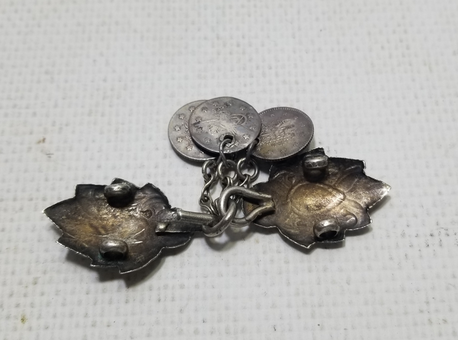 OSMANLI DÖNEMİ NADİR TİPTE GÜMÜŞ KAFTAN DÜĞMESİ