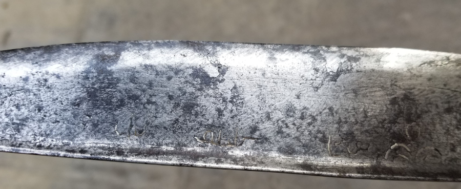 ORİJİNAL KININDA İKİ YÜZÜ GÜMÜŞ ÇAKMA İŞÇİLİKLİ YENİÇERİ KILICI