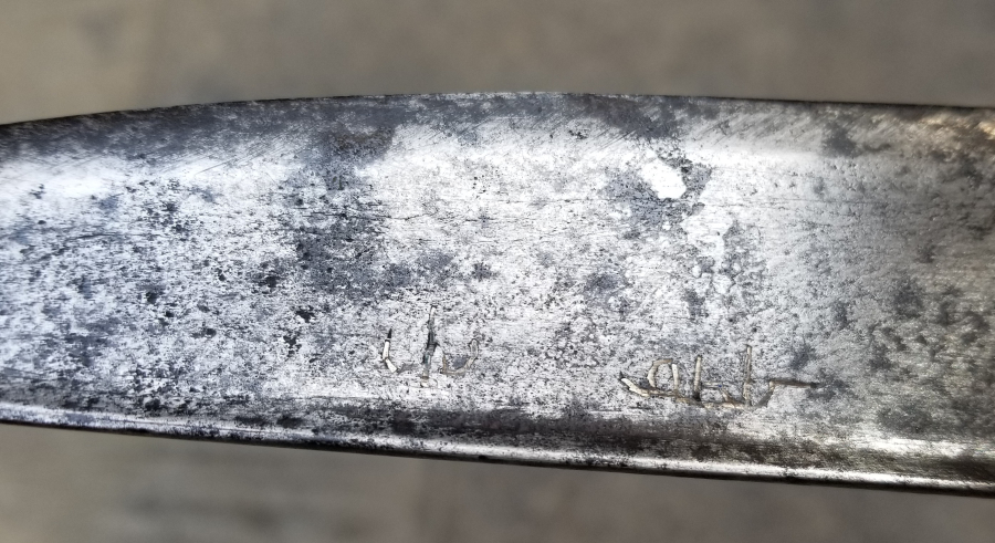 ORİJİNAL KININDA İKİ YÜZÜ GÜMÜŞ ÇAKMA İŞÇİLİKLİ YENİÇERİ KILICI