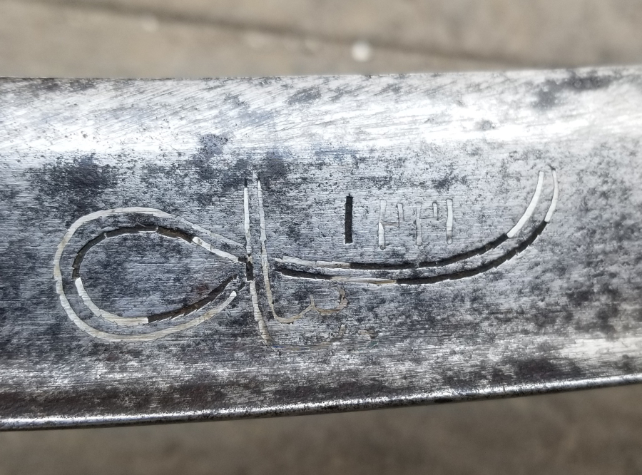 ORİJİNAL KININDA İKİ YÜZÜ GÜMÜŞ ÇAKMA İŞÇİLİKLİ YENİÇERİ KILICI