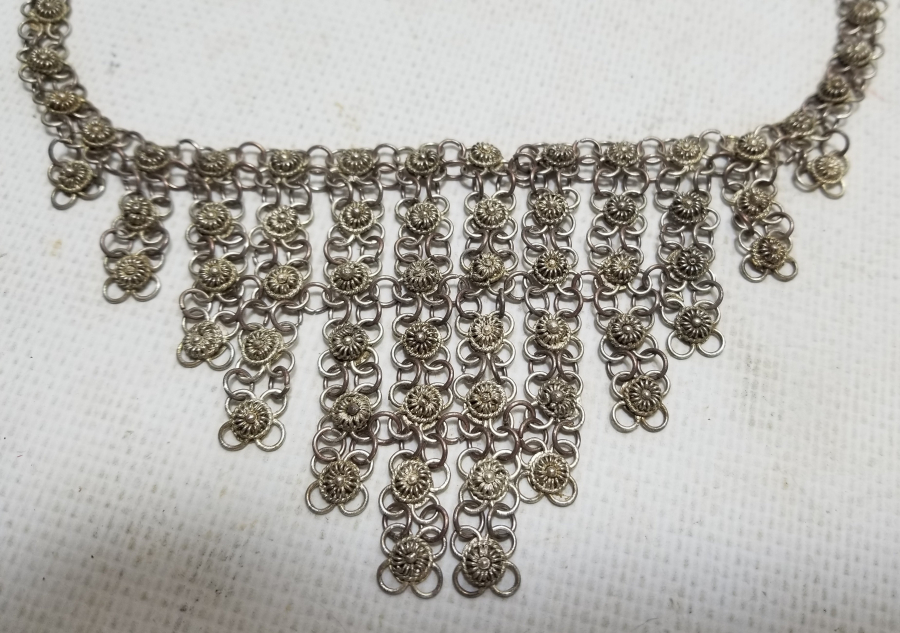 GÜHERZE İŞÇİLİKLİ YOKLUK DÖNEMİ EL YAPIMI GERDANLIK