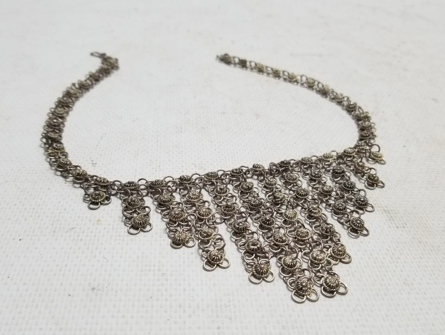 GÜHERZE İŞÇİLİKLİ YOKLUK DÖNEMİ EL YAPIMI GERDANLIK