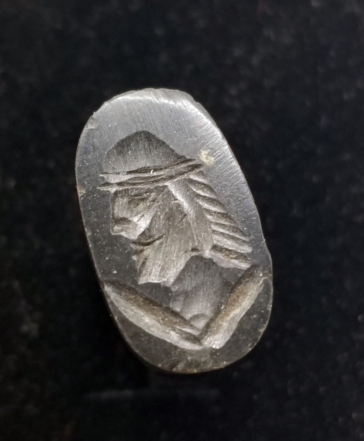 1900 BAŞLARI AVRUPA YAPIMI ÜZERİNDE BİR SOYLUNUN PORTRESİ BULUNAN ÇOK NADİR MUM MÜHRÜ