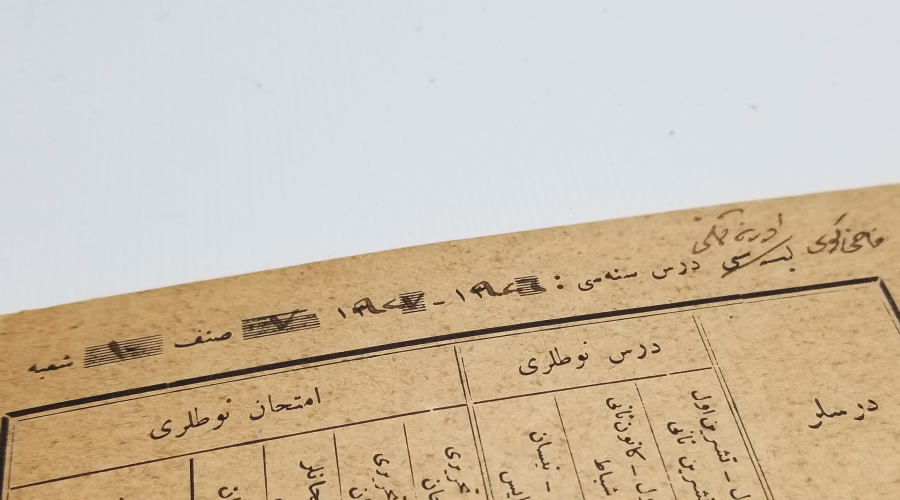 CUMHURİYET BAŞLARI ÖĞRENCİ KARNESİ